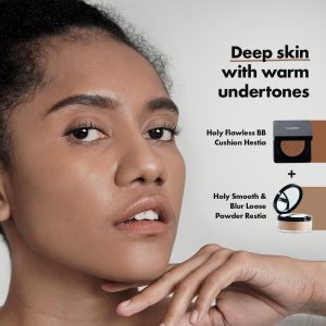 panduan warna cushion dan loose powder Looké untuk kulit coklat