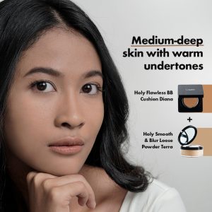 panduan warna cushion dan loose powder Looké untuk kulit sawo matang