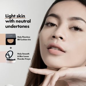 panduan warna cushion dan loose powder Looké untuk kulit terang